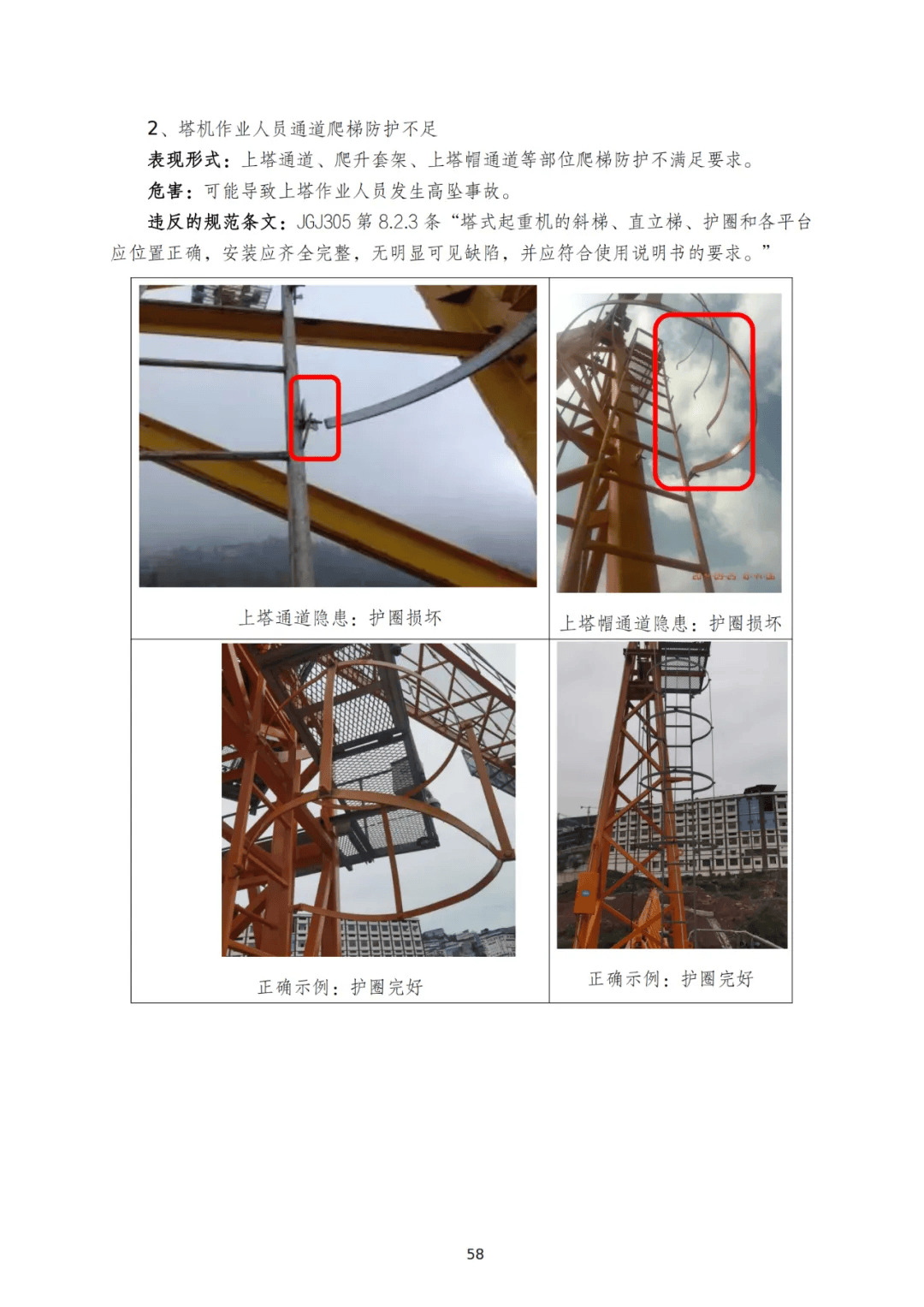 塔式起重機安全隱患識別圖例 通訊設備的重要性與常見隱患